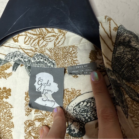 Anthropologie Girls From Savoy Alary Shirt Dress Size 12 - Picture 4 of 4